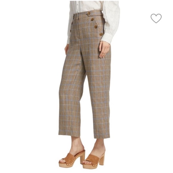 VERONICA BEARD Hunter Wide Leg Cropped Pants - Picture 1 of 7